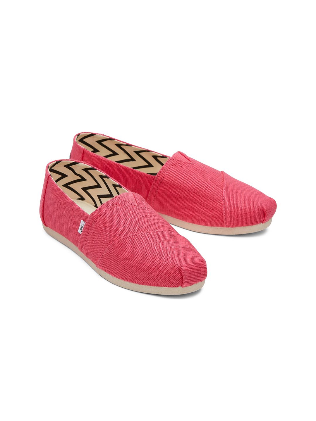 TOMS Women Pink Alpargata Canvas Slip-On Sneakers Price in India