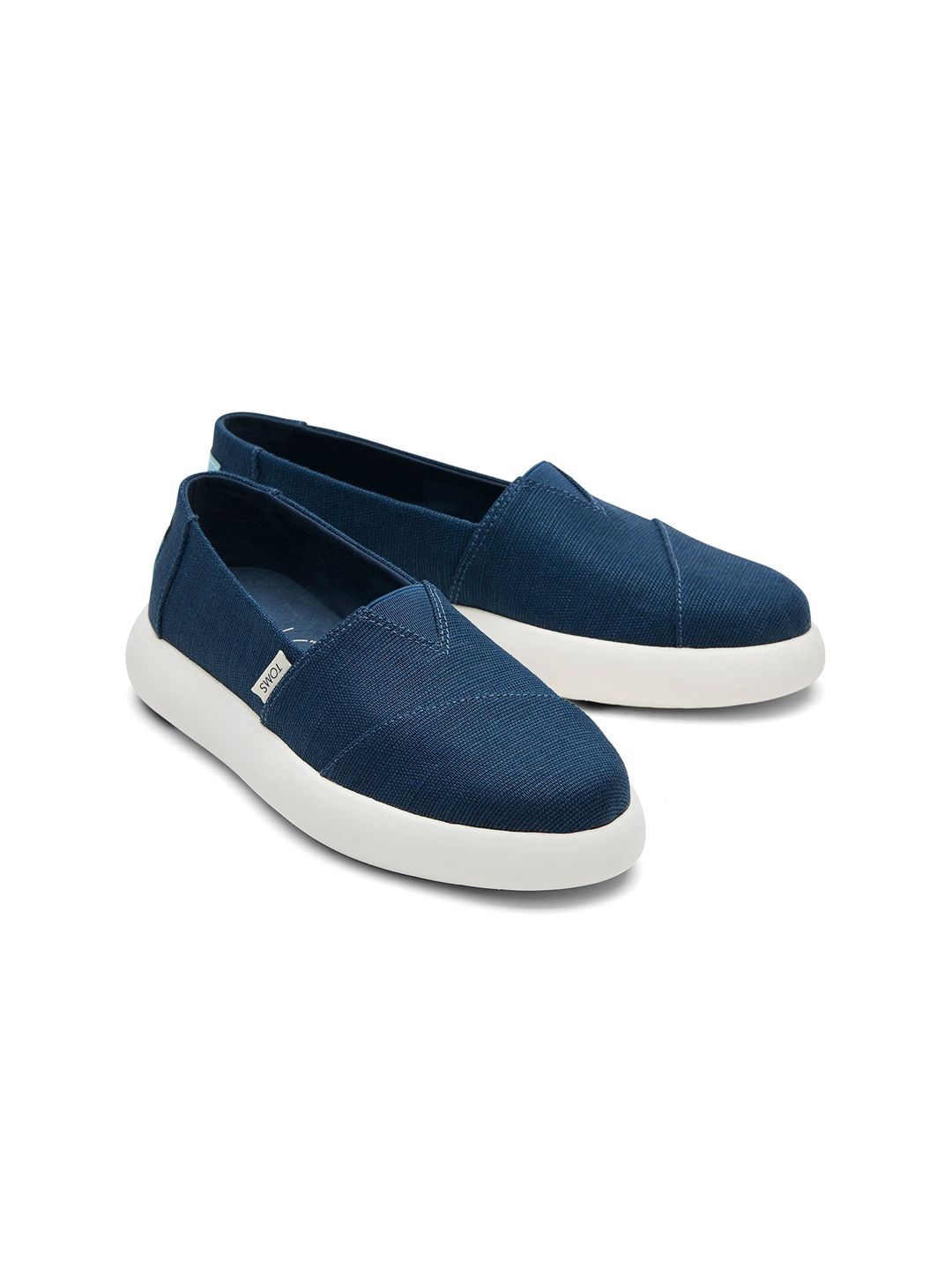 TOMS Women Blue Alpargata Canvas Slip-On Sneakers Price in India