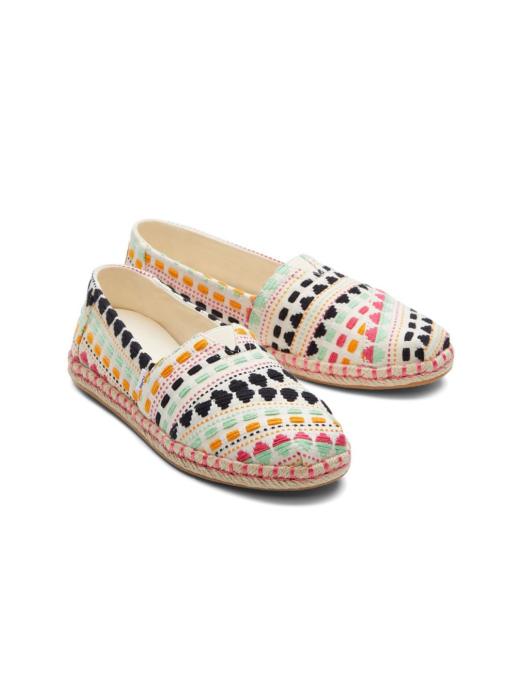 TOMS Women Beige Woven Alpargata Rope Espadrilles Price in India