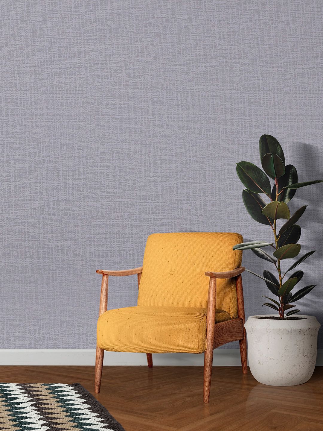 Ispace Grey Printed Self Adhesive & Waterproof Wallpaper Price in India