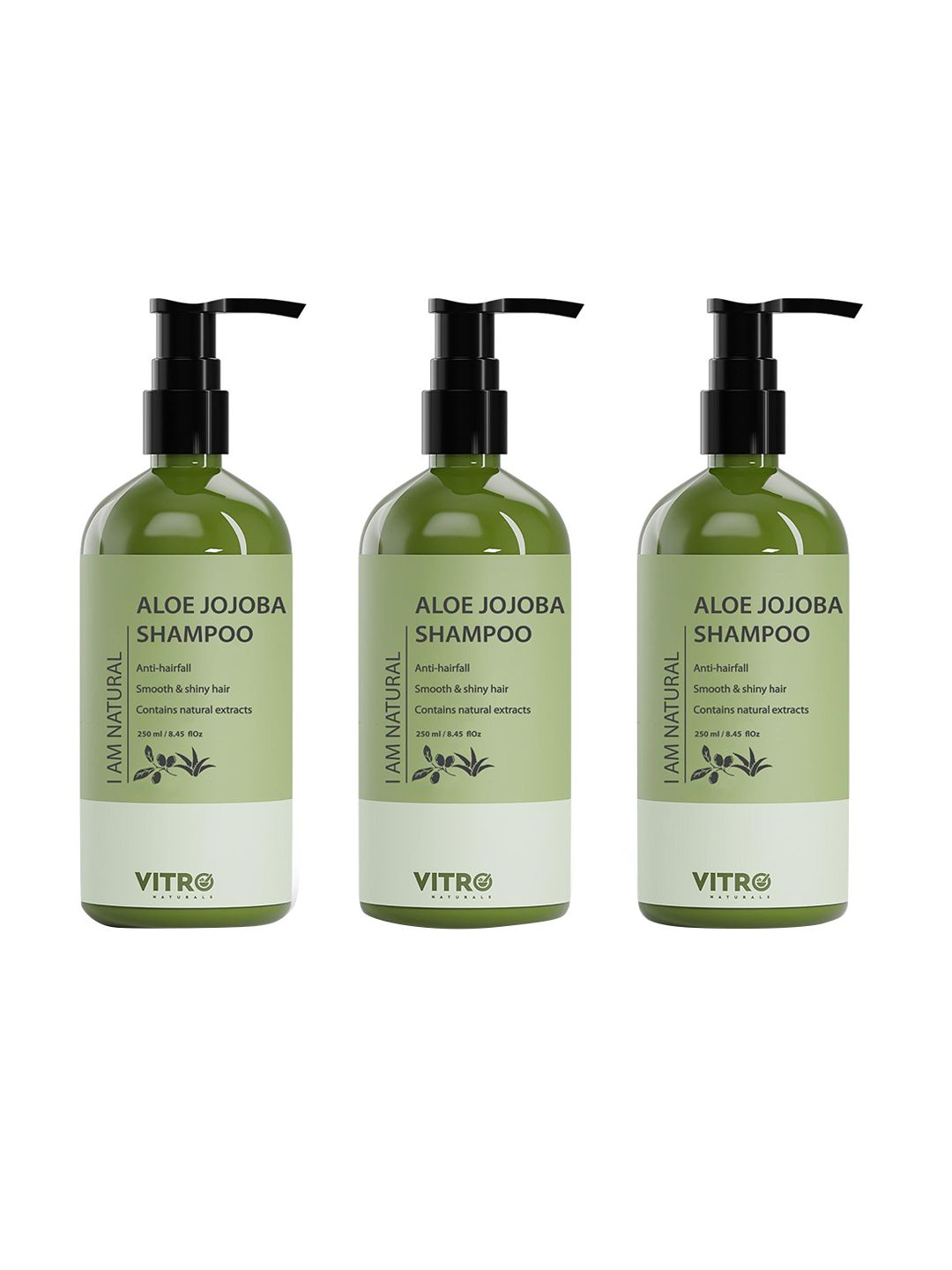 VITRO Set Of 3 Aloe Jojoba Shampoo