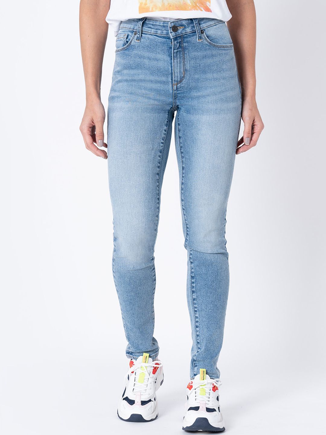 Mode by Red Tape Women Blue Skinny Fit Jeans Price in India