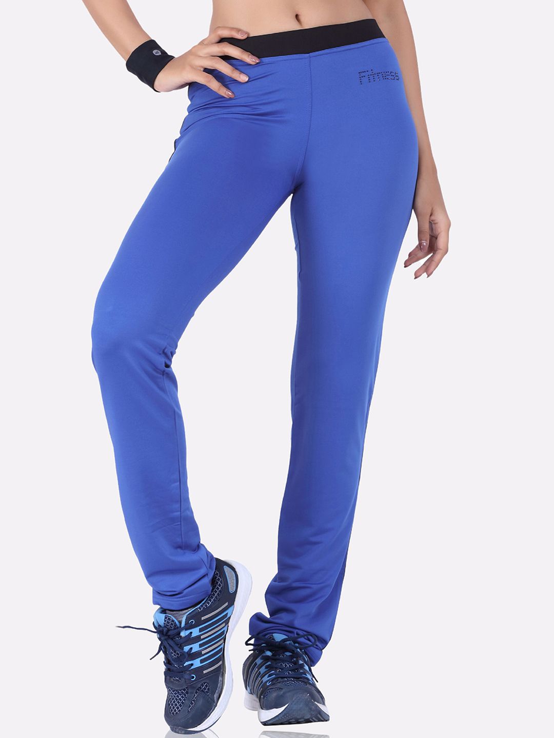 LAASA  SPORTS Women Blue Solid Track Pants Price in India