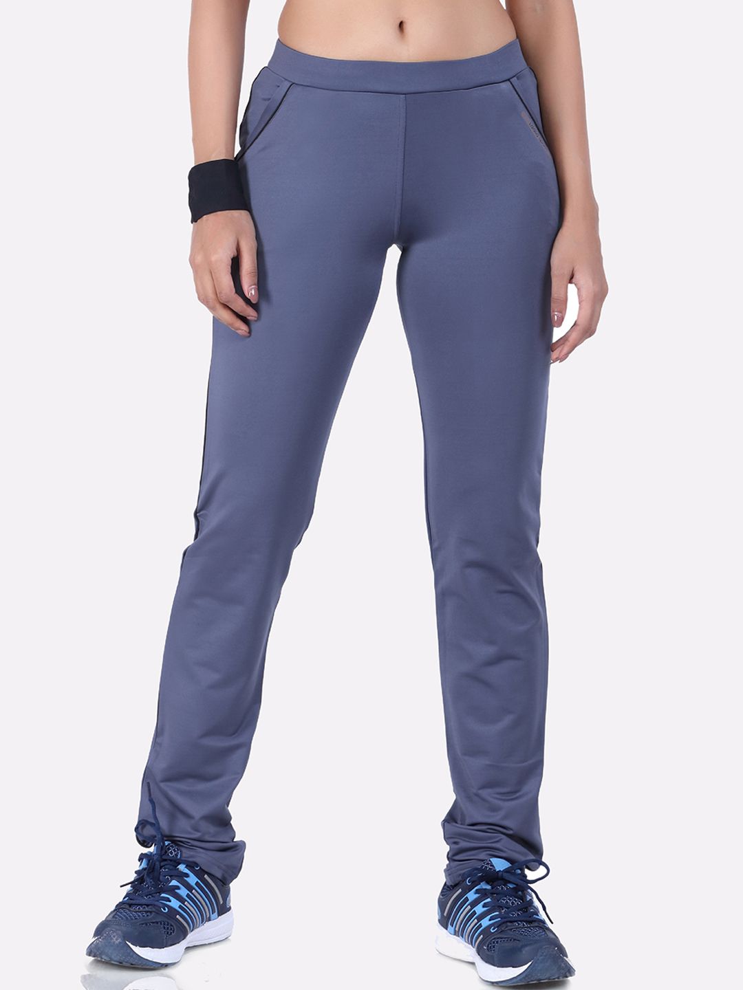 LAASA  SPORTS Women Grey Solid Track Pants Price in India