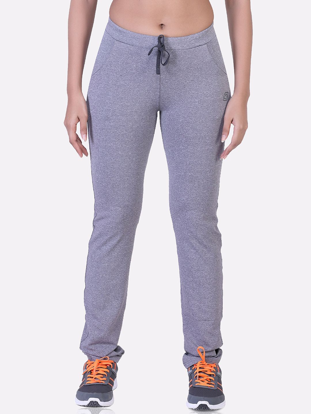 LAASA  SPORTS Women Grey Melange Solid Training Track Pant Price in India