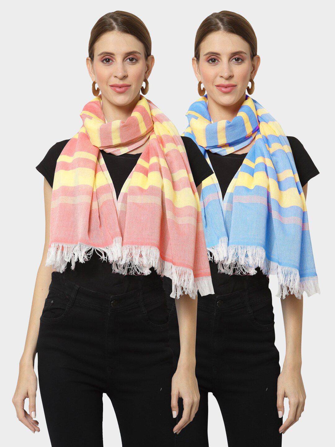 KLOTTHE Women Multi Stoles Price in India