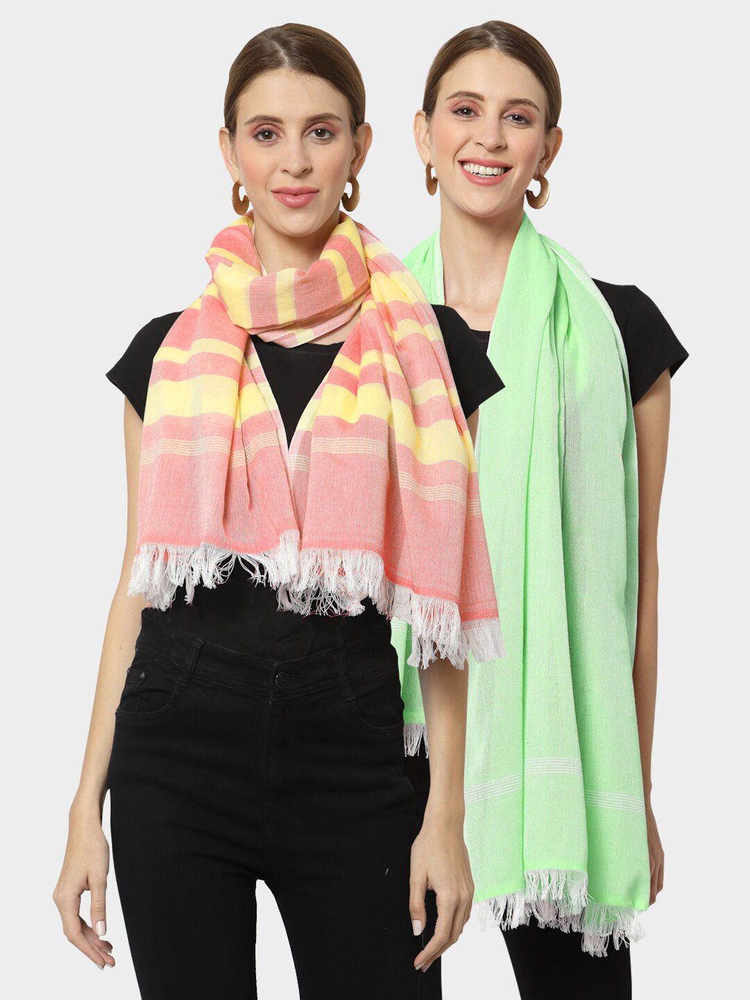 KLOTTHE Women Multi Stoles Price in India