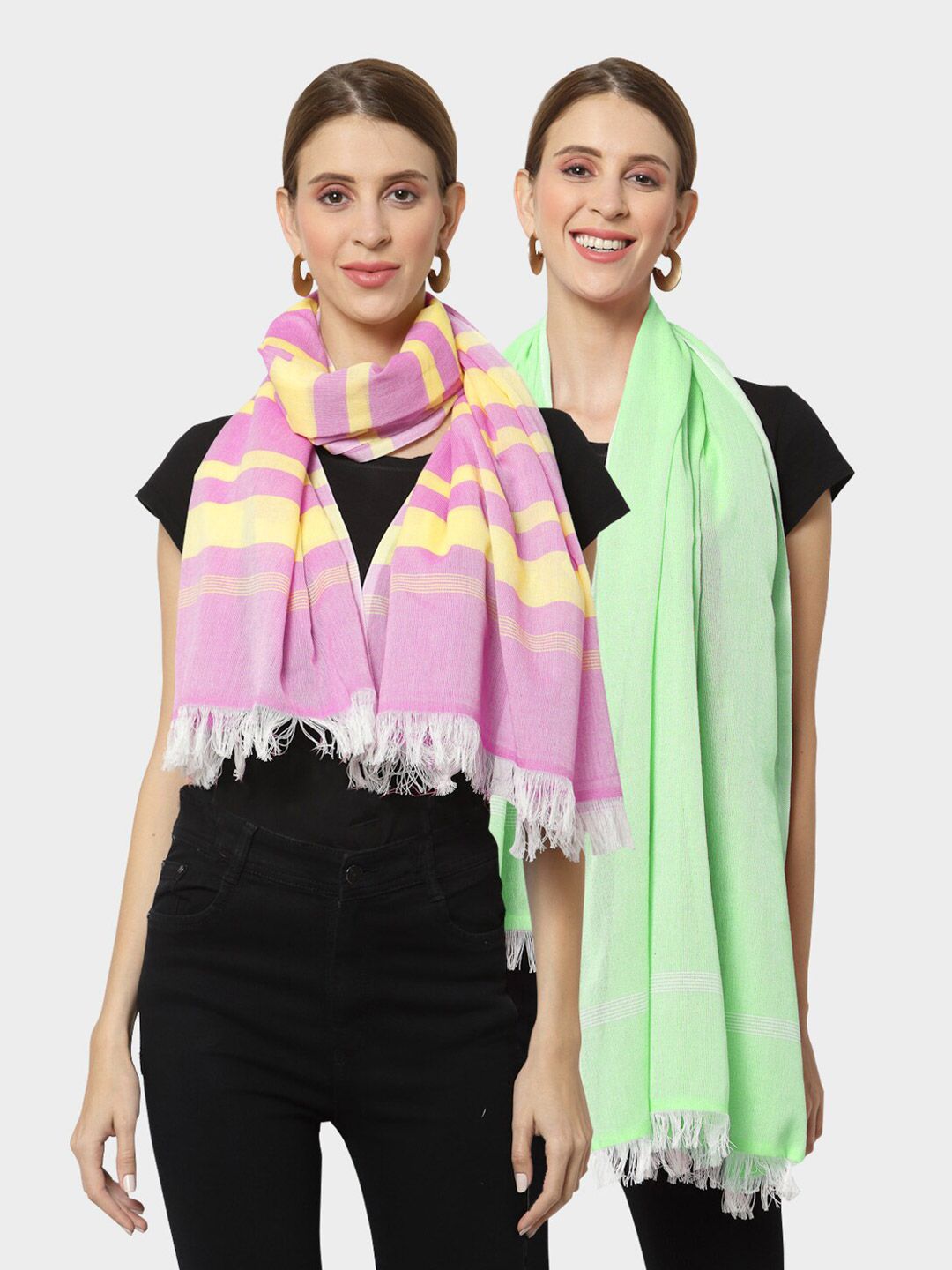 KLOTTHE Women Multi Stoles Price in India