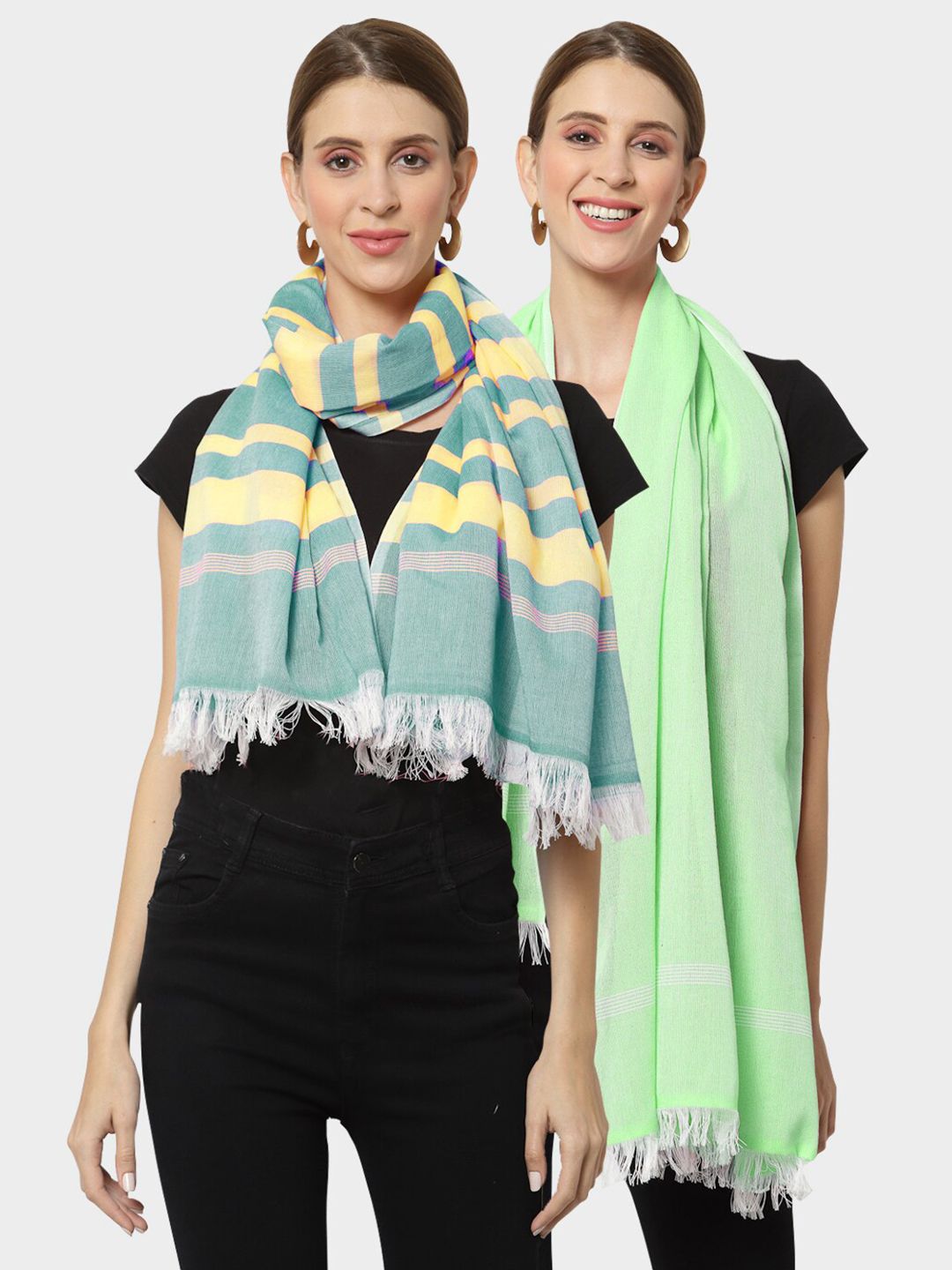 KLOTTHE Women Multi Stoles Price in India