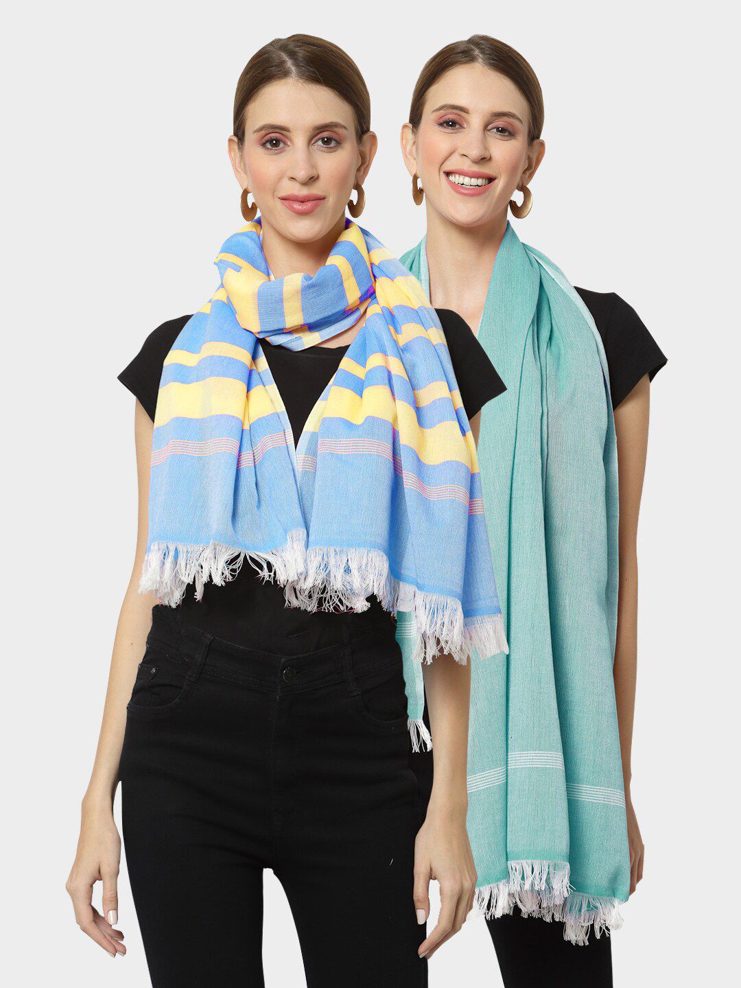 KLOTTHE Women Multi Stoles Price in India