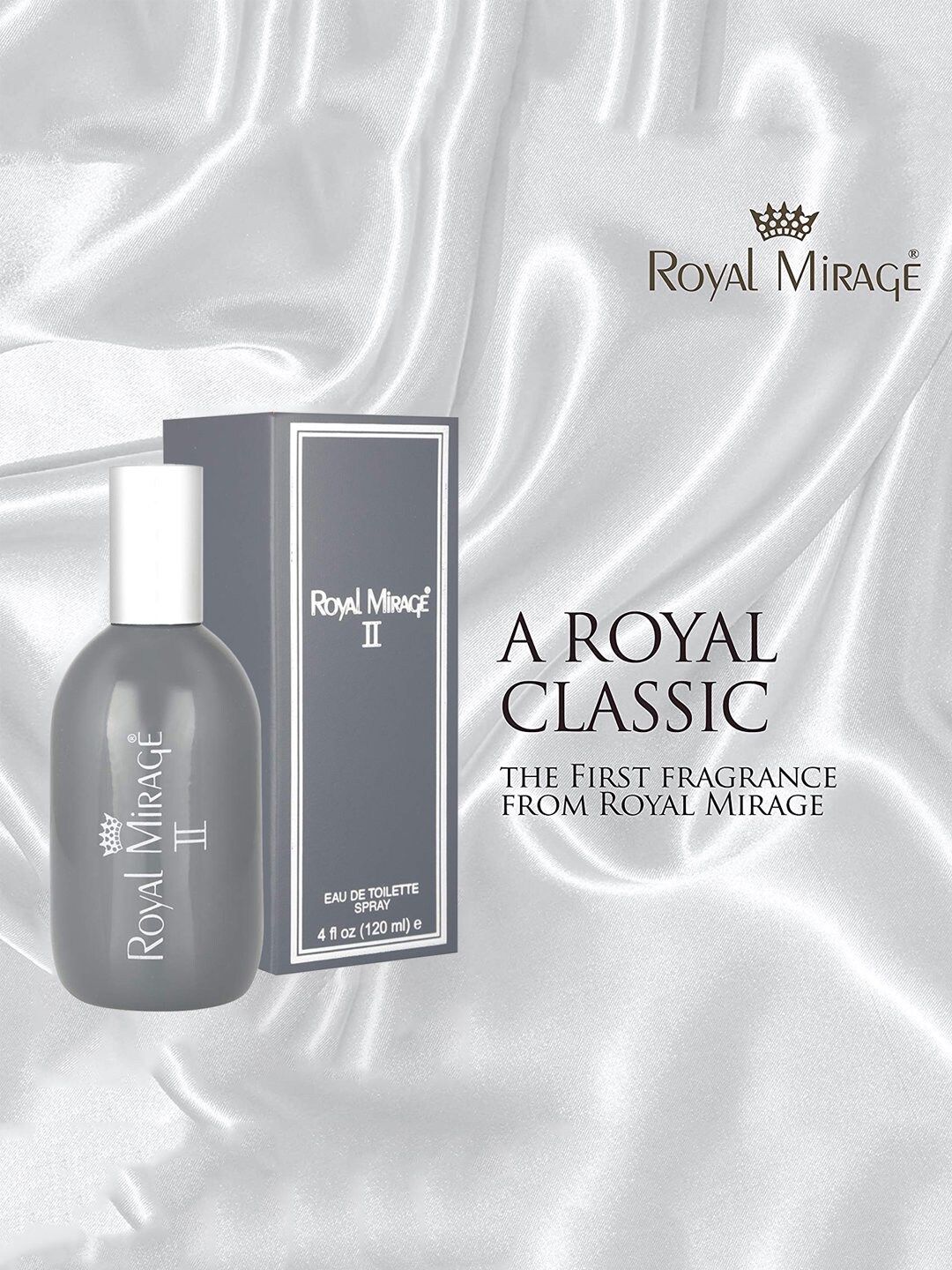 Royal Mirage Men Grey No II Eau De Cologne Perfume 120ml Price in India