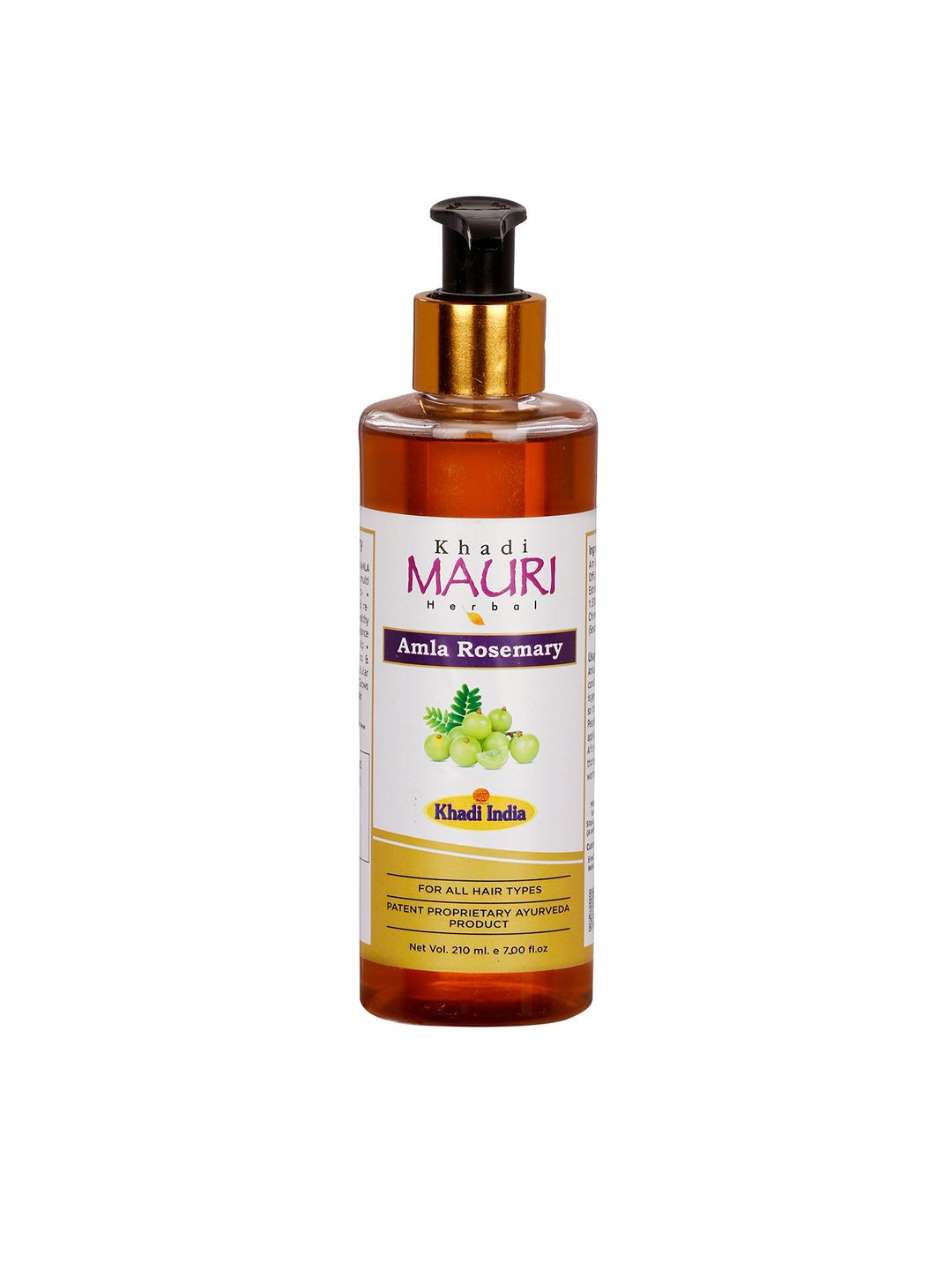 Khadi Mauri Herbal Amla Rosemary Shampoo with Jojoba Oil - 210 ml Price in India