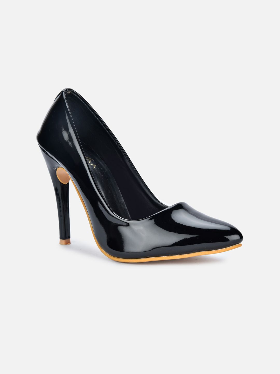 VALIOSAA Black Stiletto Pumps Price in India