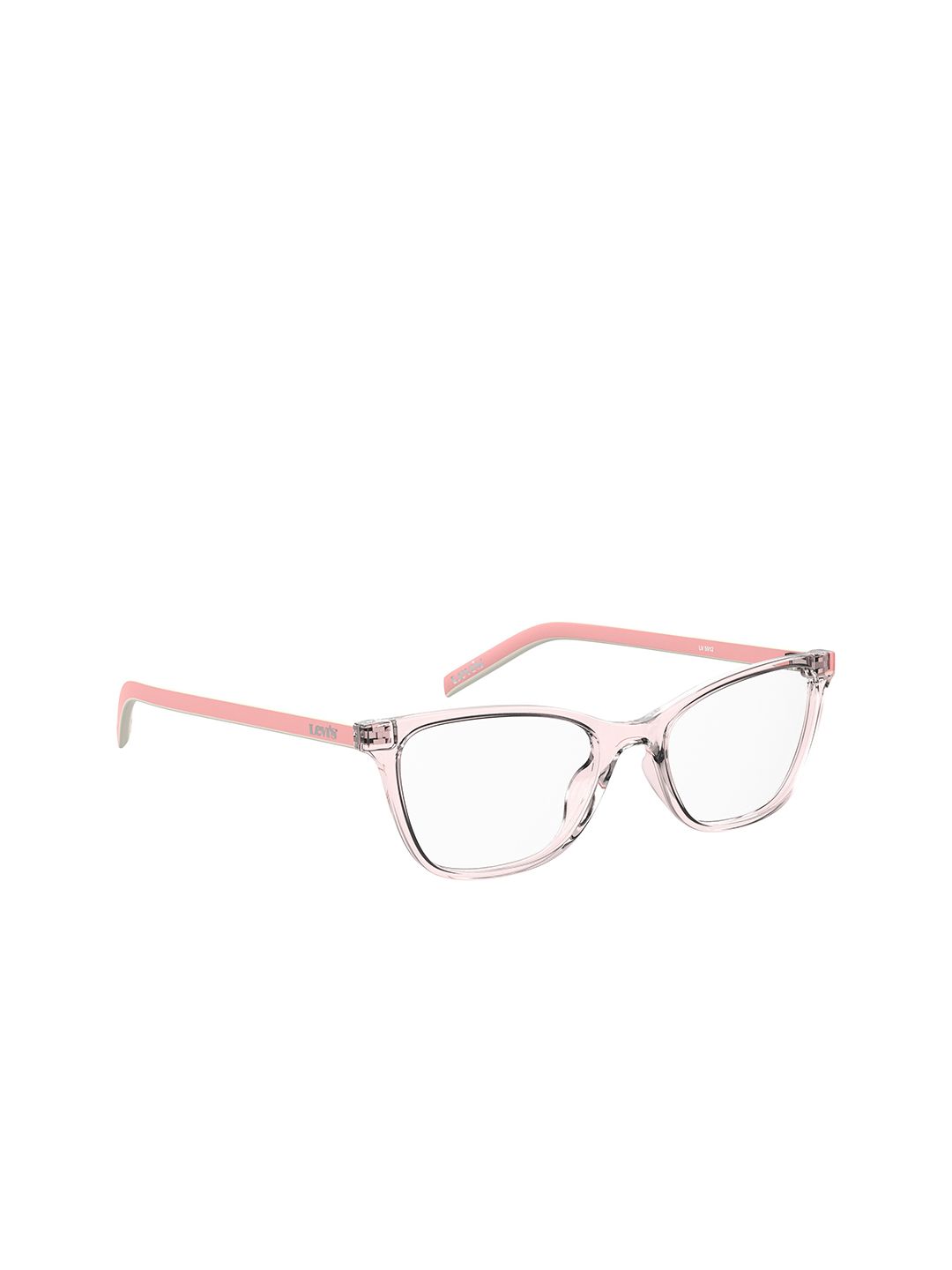 Levis Women Clear Lens & Pink Aviator Sunglasses with Polarised Lens Price in India