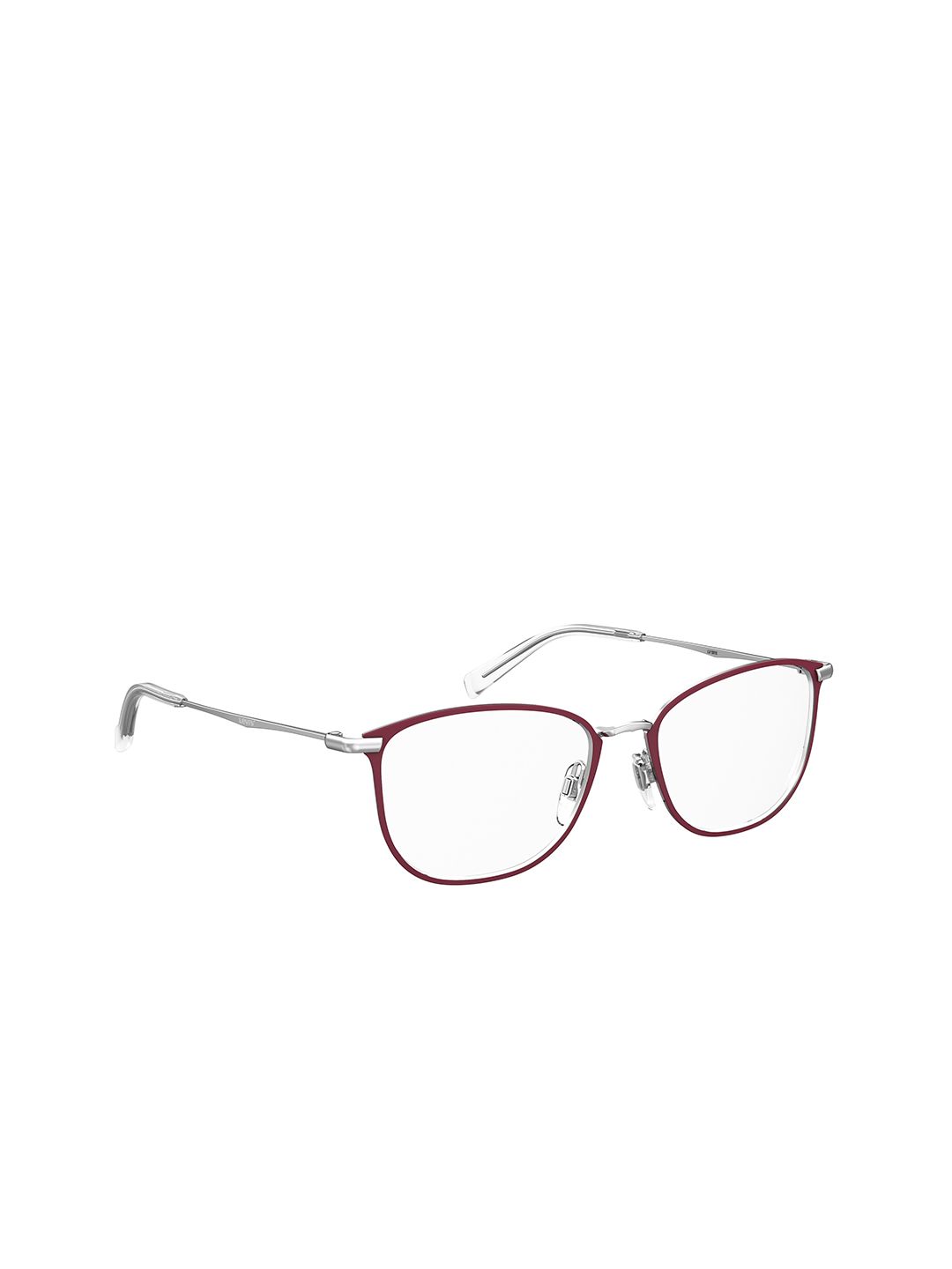 Levis Women Clear Lens & Red Aviator Sunglasses with Polarised Lens Price in India