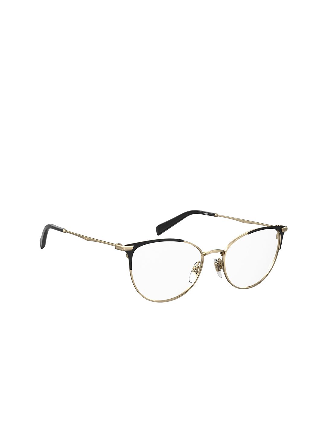 Levis Women Clear Lens & Gold-Toned Round Sunglasses with Polarised Lens Price in India