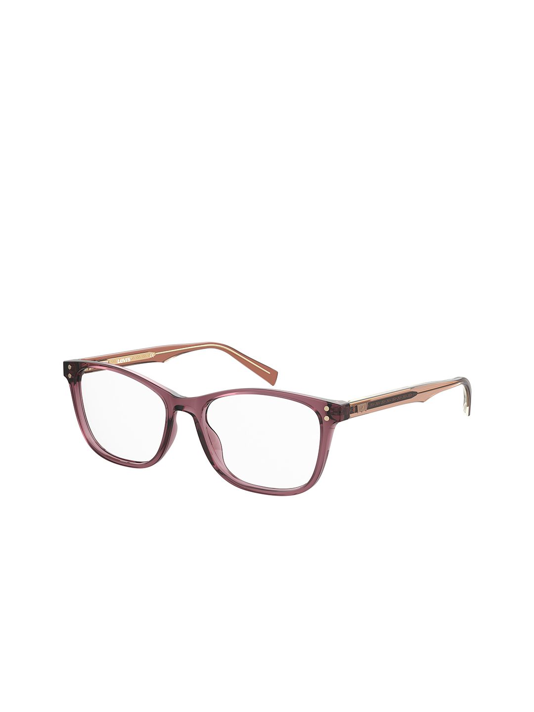 Levis Women Clear Lens & Pink Square Sunglasses with Polarised Lens Price in India