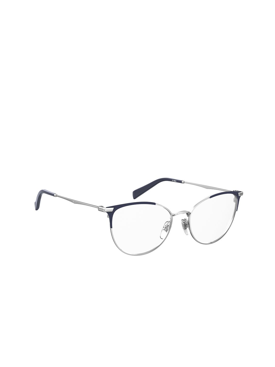 Levis Women Clear Lens & Blue Round Sunglasses with Polarised Lens Price in India