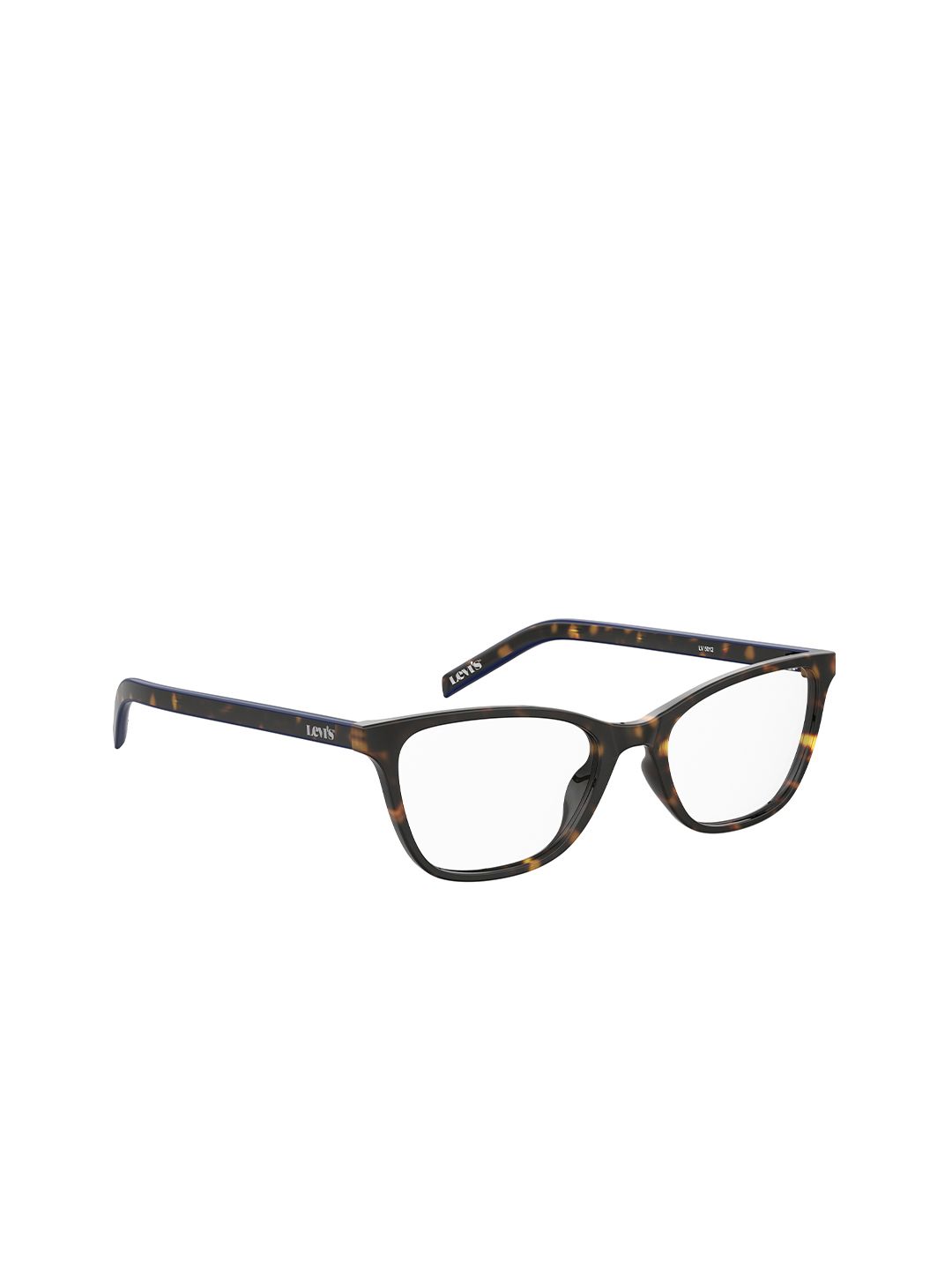 Levis Women Clear Lens & Brown Square Sunglasses with Polarised Lens Price in India