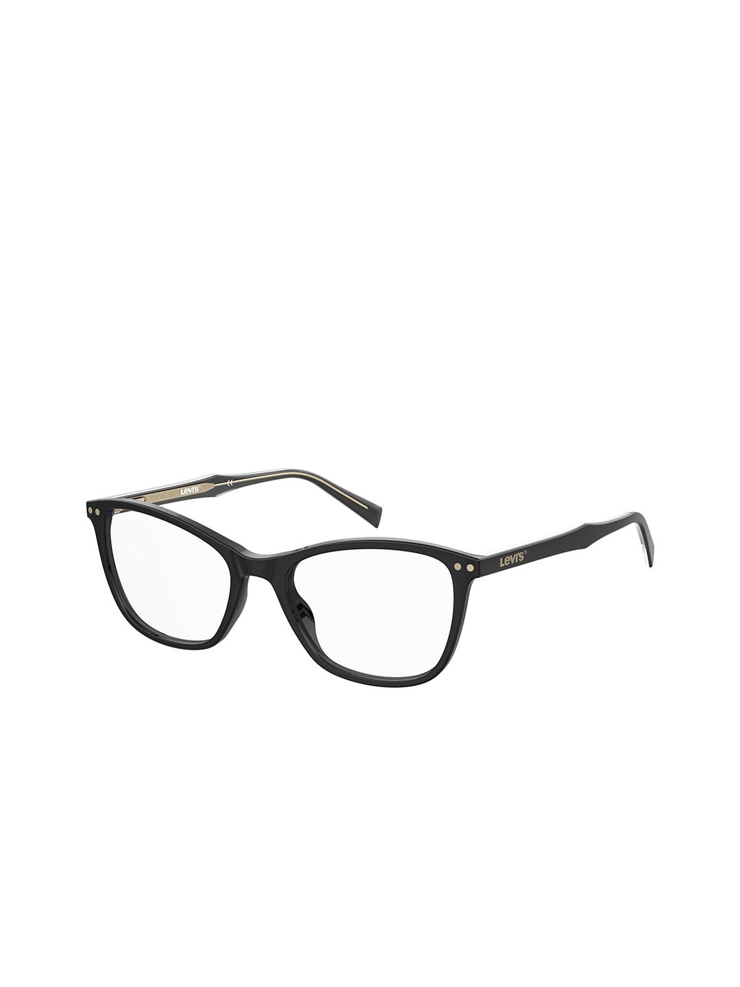 Levis Women Clear Lens & Black Square Sunglasses with Polarised Lens Price in India