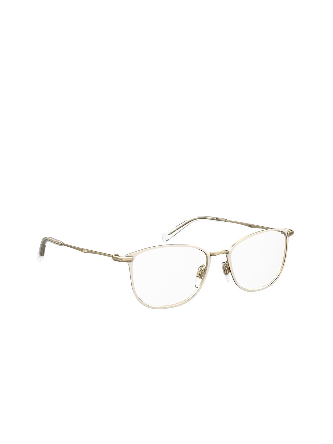 Levis Women Clear Lens & White Round Sunglasses with Polarised Lens Price in India