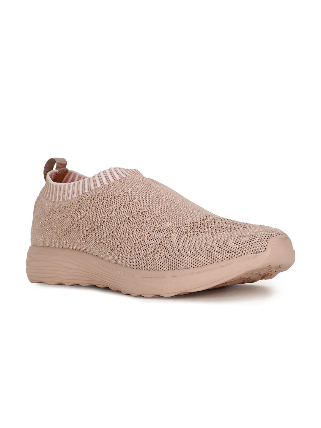 North Star Women Pink Woven Design Slip-On Sneakers Price in India