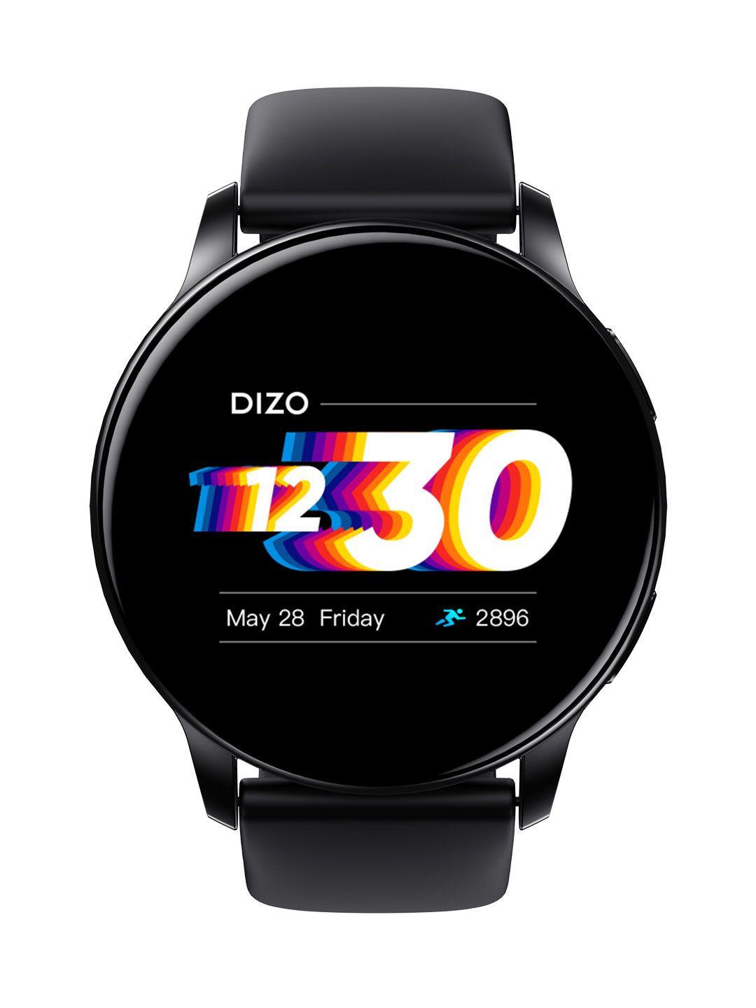 DIZO by realme TechLife Unisex Black Watch R AMOLED Smartwatch Price in India