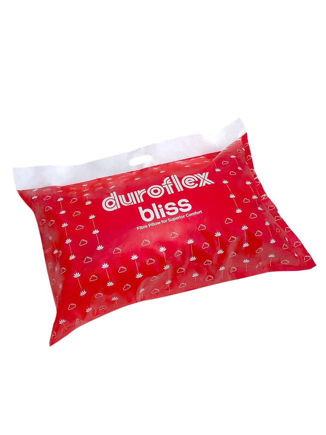 Duroflex Red Bliss - Lightweight High Quality Fibre Pillow With Breathable Fabric Price in India