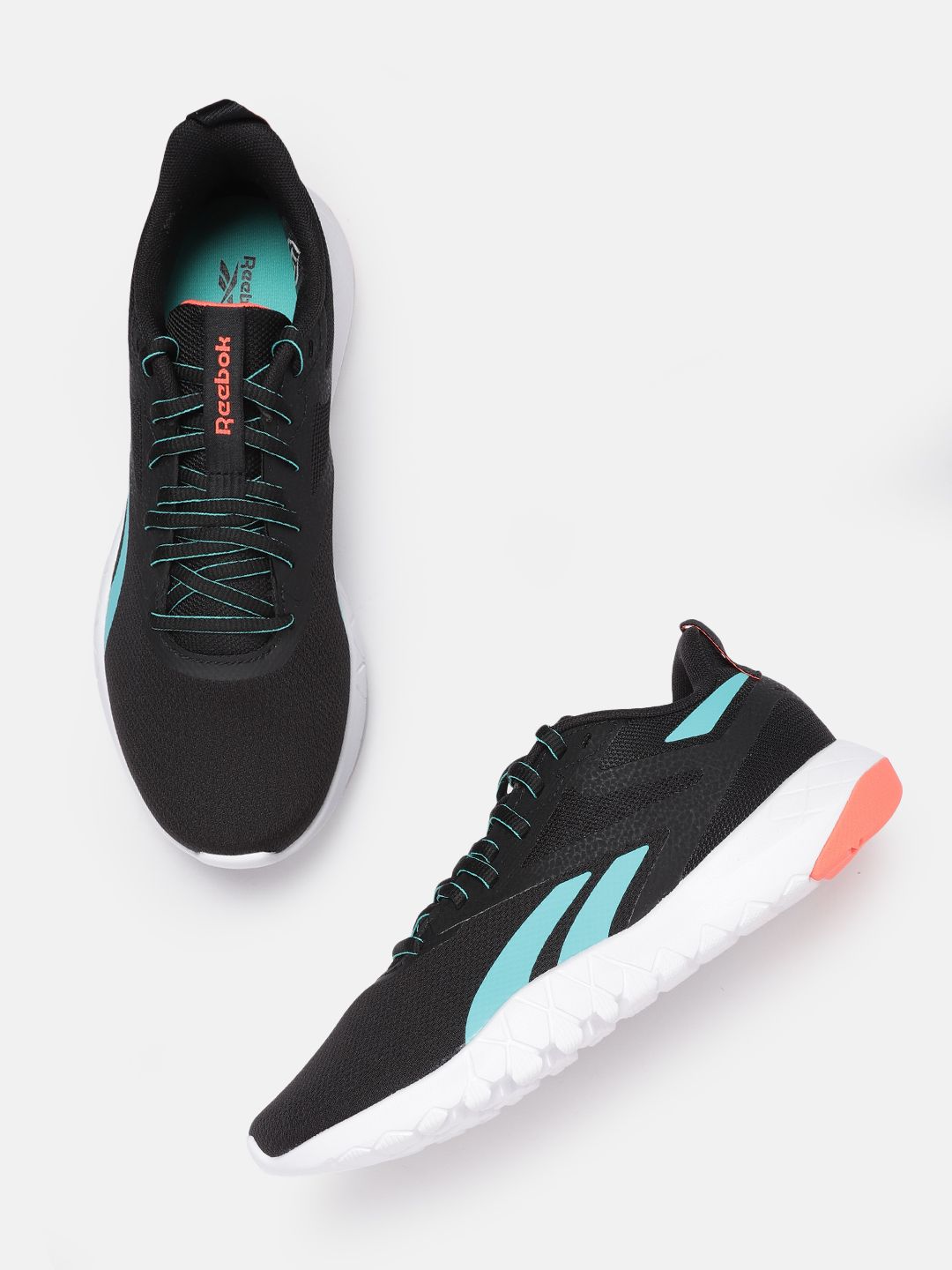 Reebok Men Black Woven Design Flexagon Force 4 Training Shoes