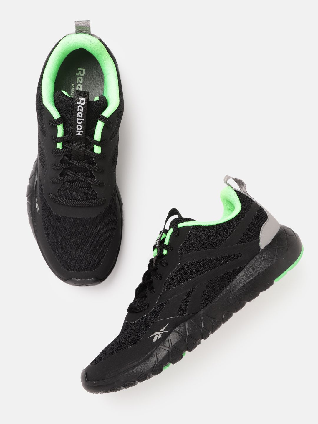 Reebok Men Black Woven Design Fairweather 2.0 Training or Gym Shoes