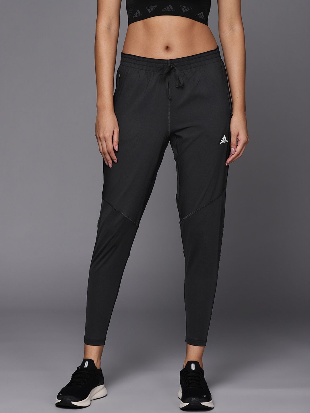 ADIDAS Women Black Fast Pant Solid Aeroready Running Track Pants Price in India