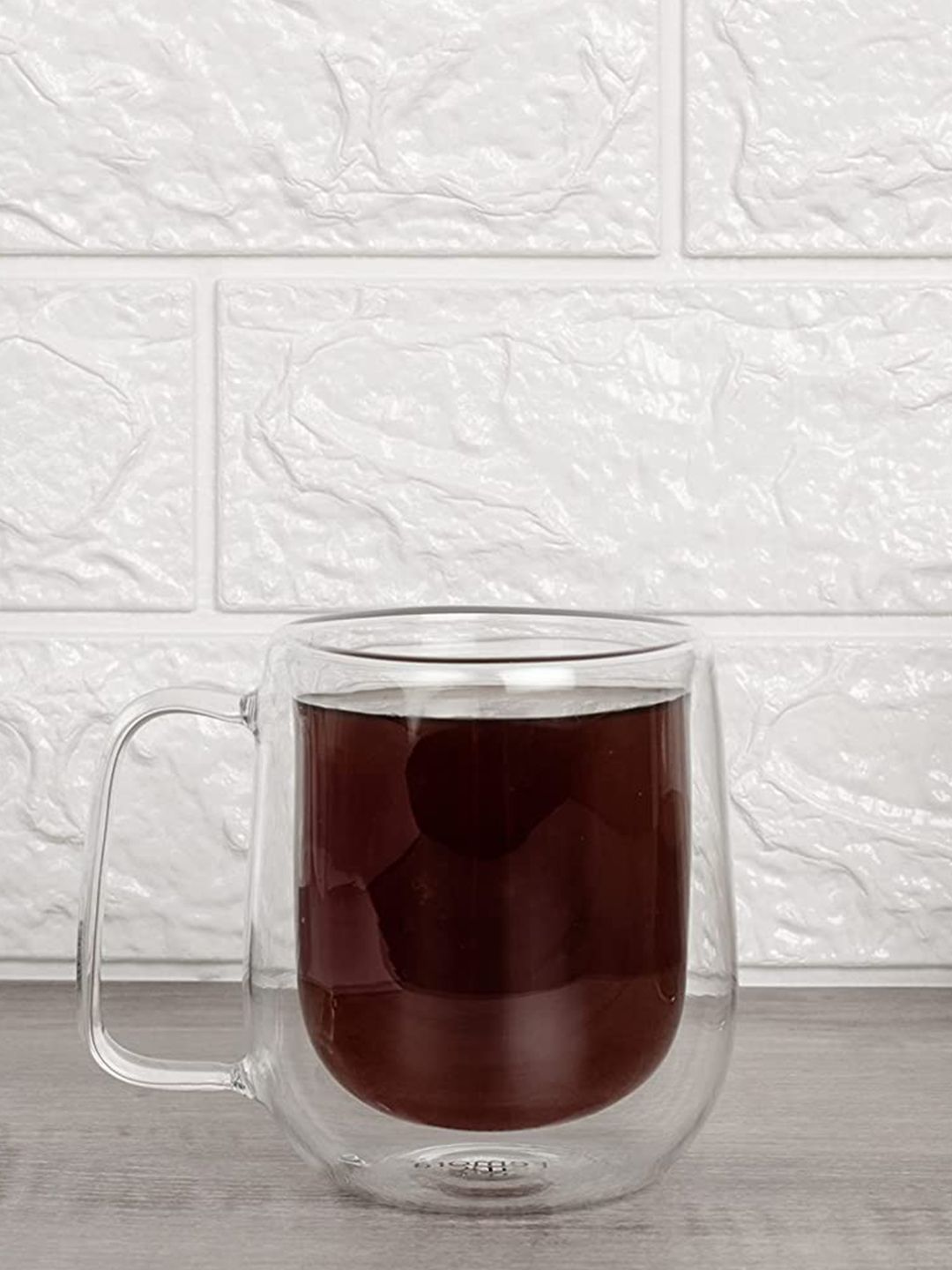 Femora Set of 6 Borosilicate Glass Tea Cup Coffee Mug  270ml Price in India