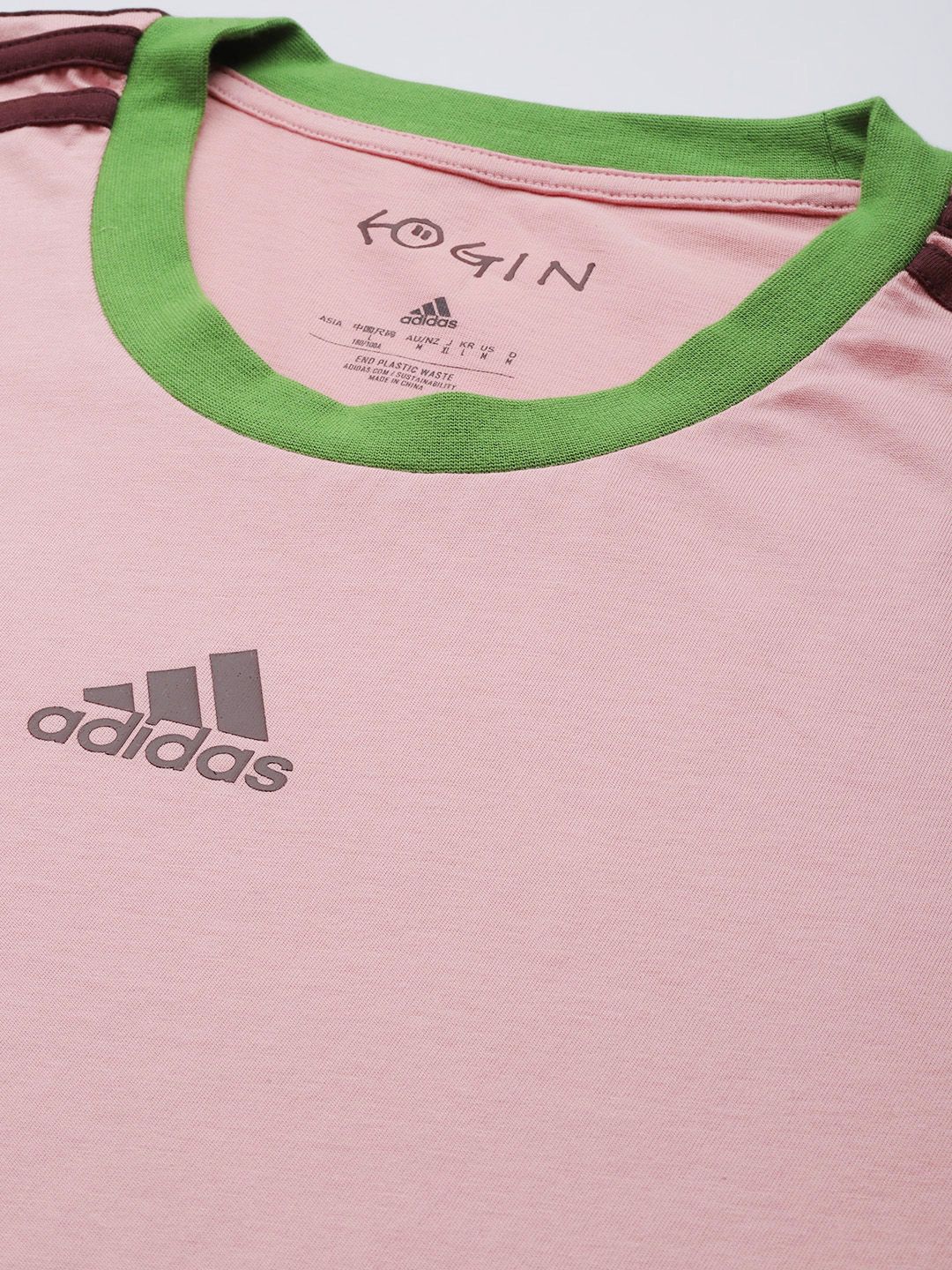 Buy ADIDAS Men Pink Japan 22 DNA 3-Stripes Japan T-Shirt - Tshirts