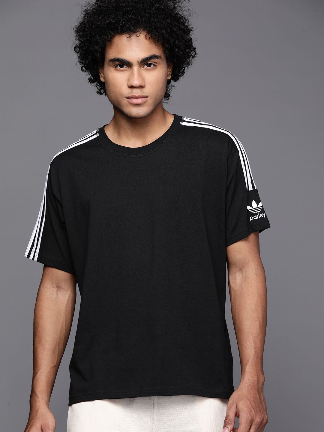 Buy ADIDAS Originals Men Black Adicolor Parley Tee - Tshirts for 
