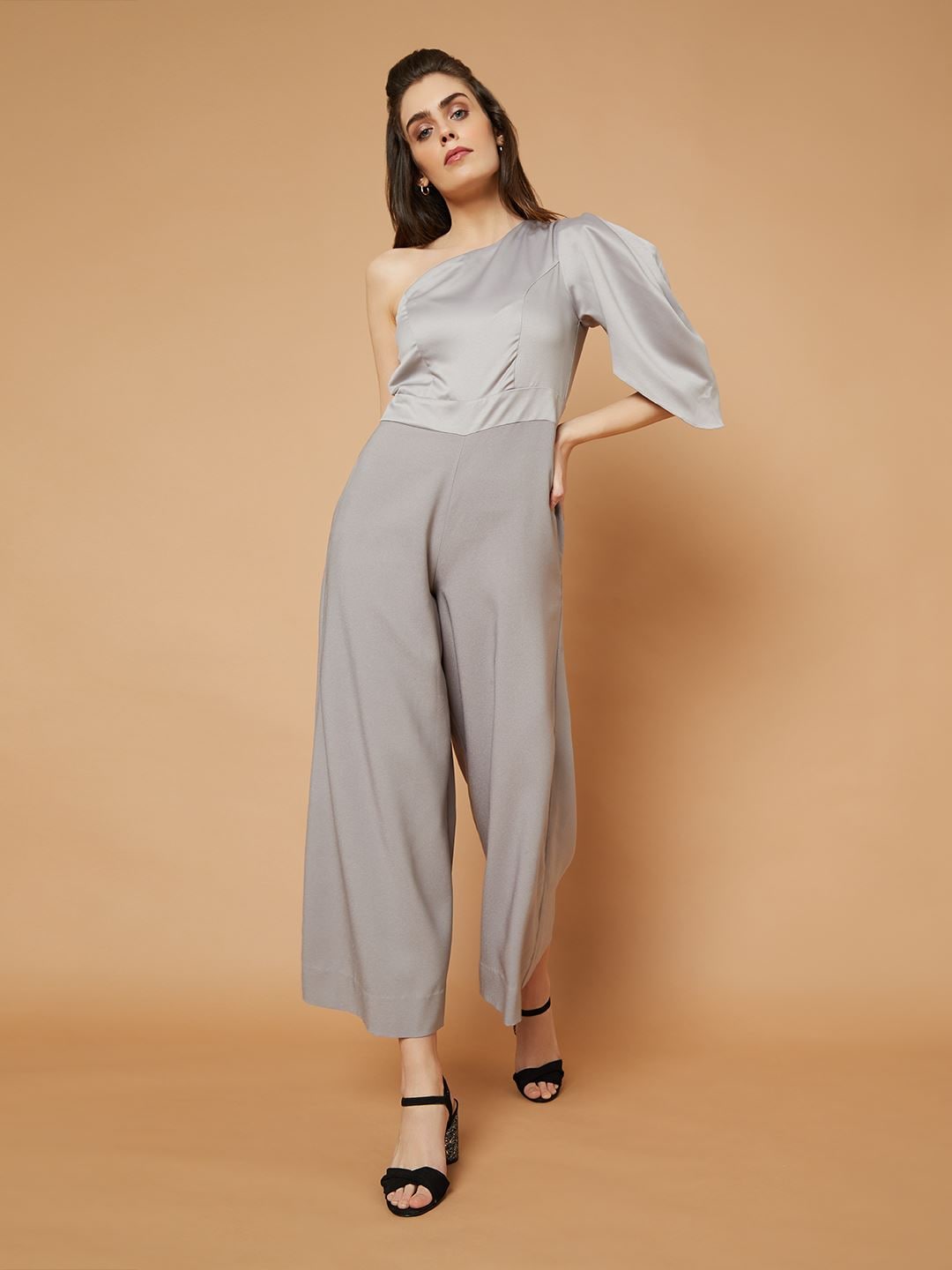 Vero Moda Grey Basic Jumpsuit Price in India