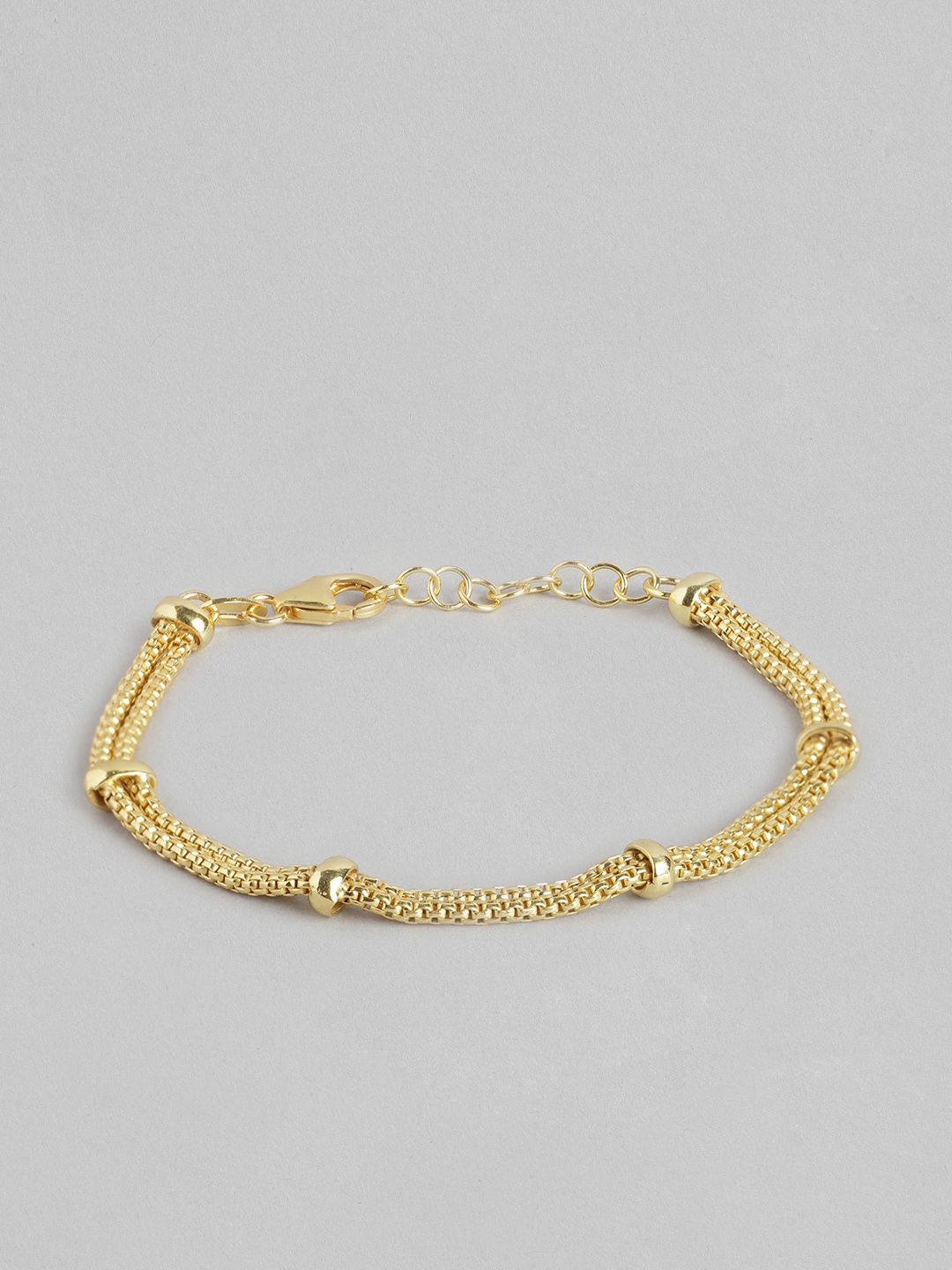 Carlton London Women Gold-Plated Multistrand Bracelet Price in India