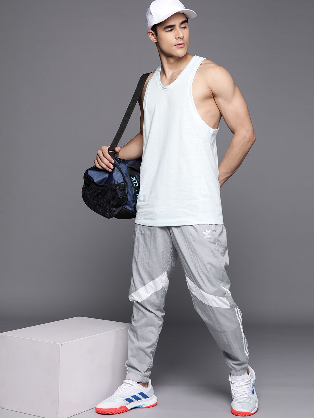 ADIDAS Originals ADIDAS Originals Men Grey TIBOA ALOXE Solid Joggers