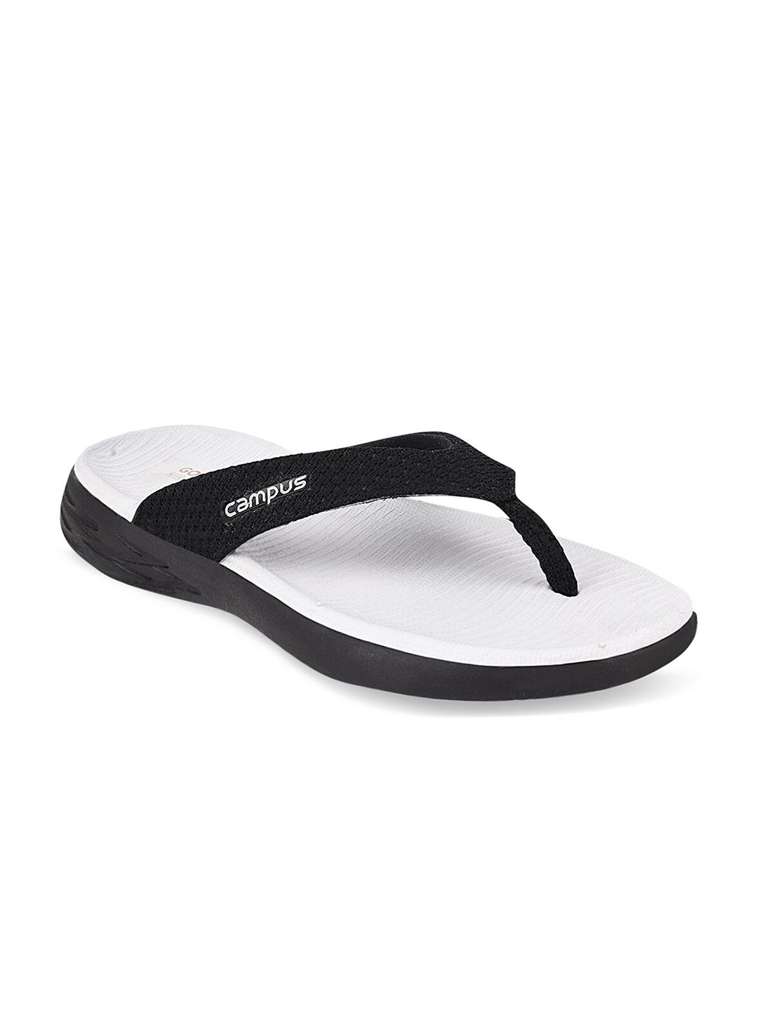 Campus Women Black & White Slip-On Price in India