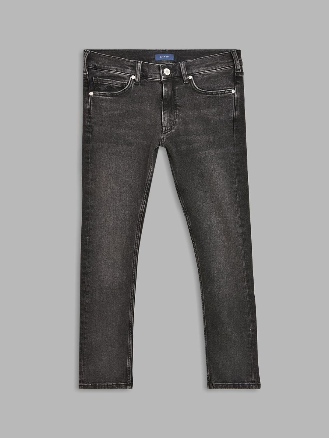 GANT Boys Black Mildly Distressed Jeans