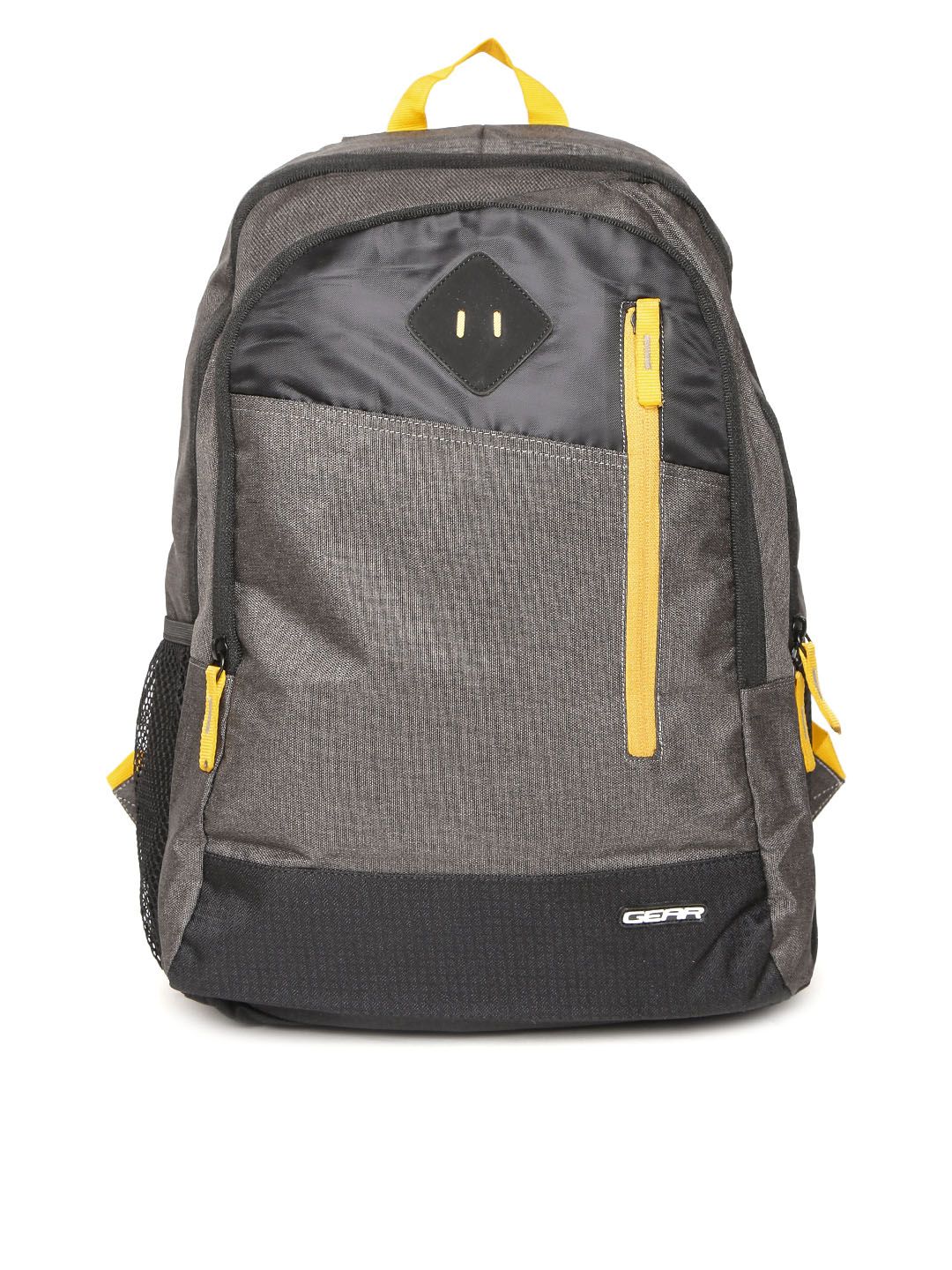 Gear Unisex Grey Solid Dual Backpack Price in India