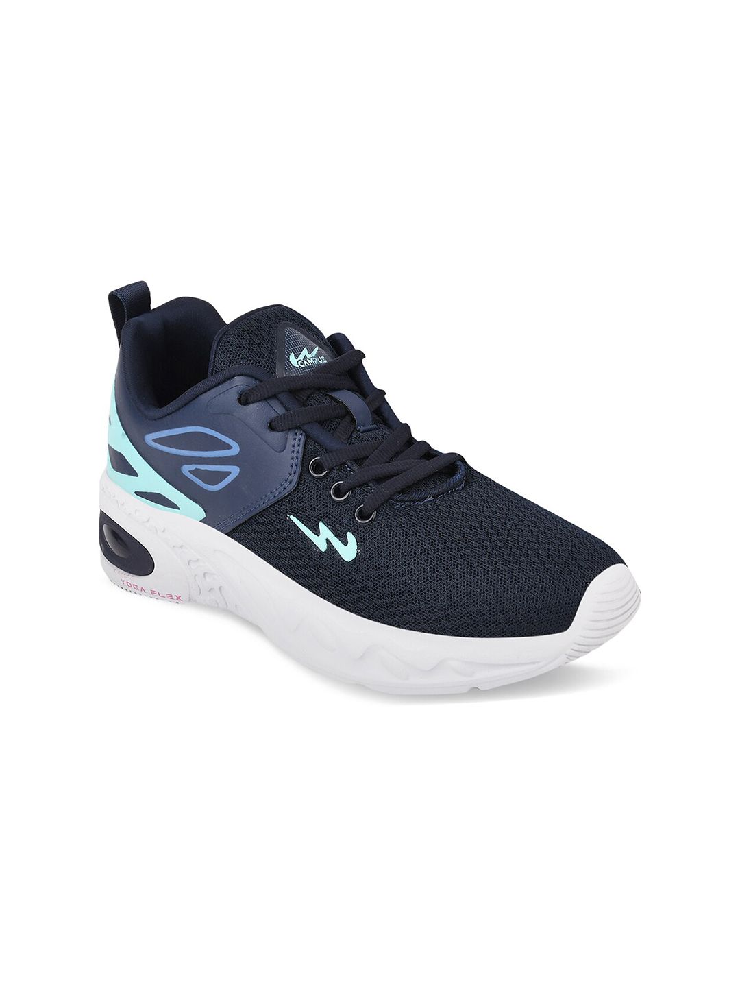 Campus Women Navy Blue Mesh Running Shoes Price in India