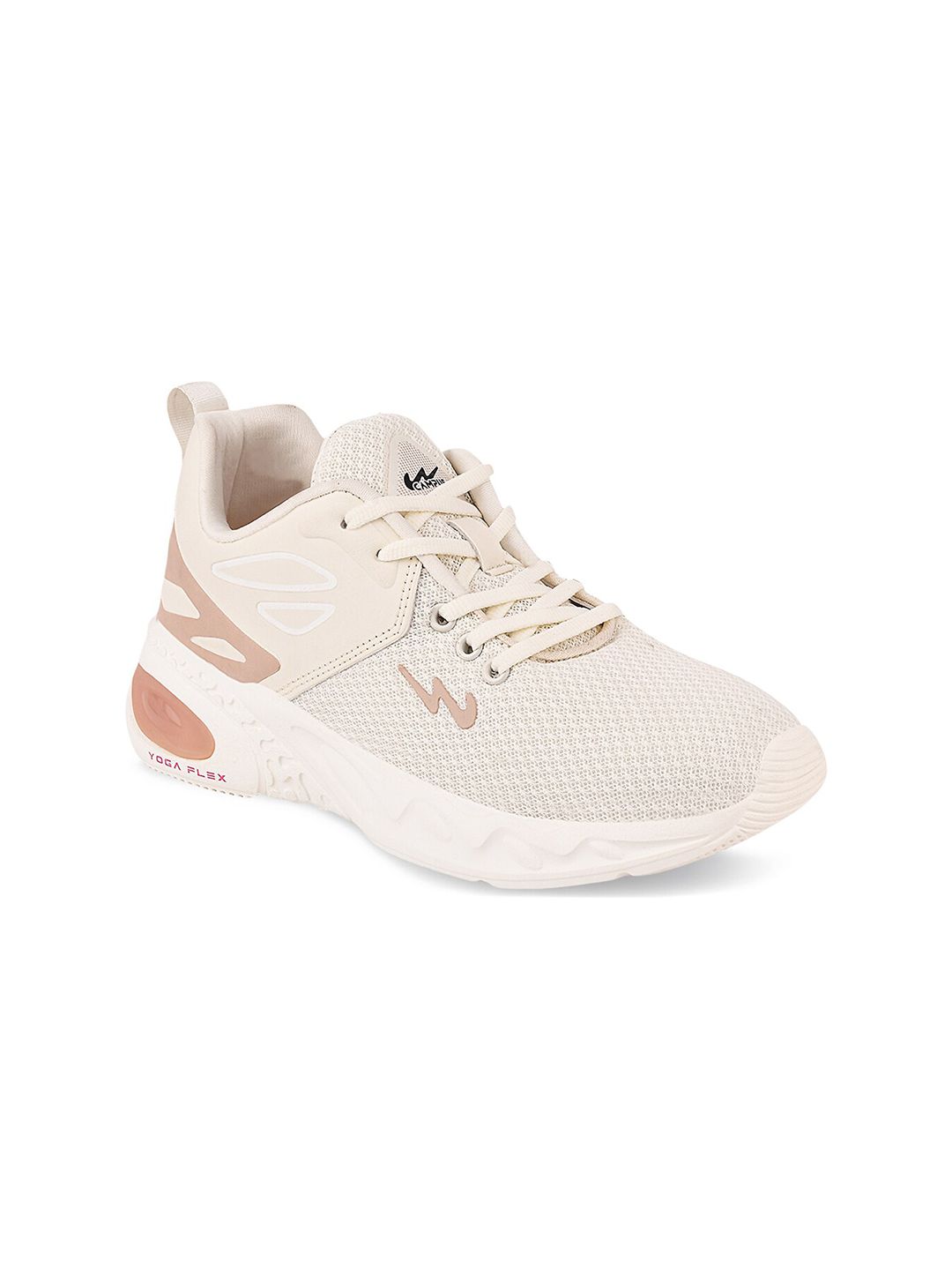 Campus Women Off White Mesh Running Shoes Price in India