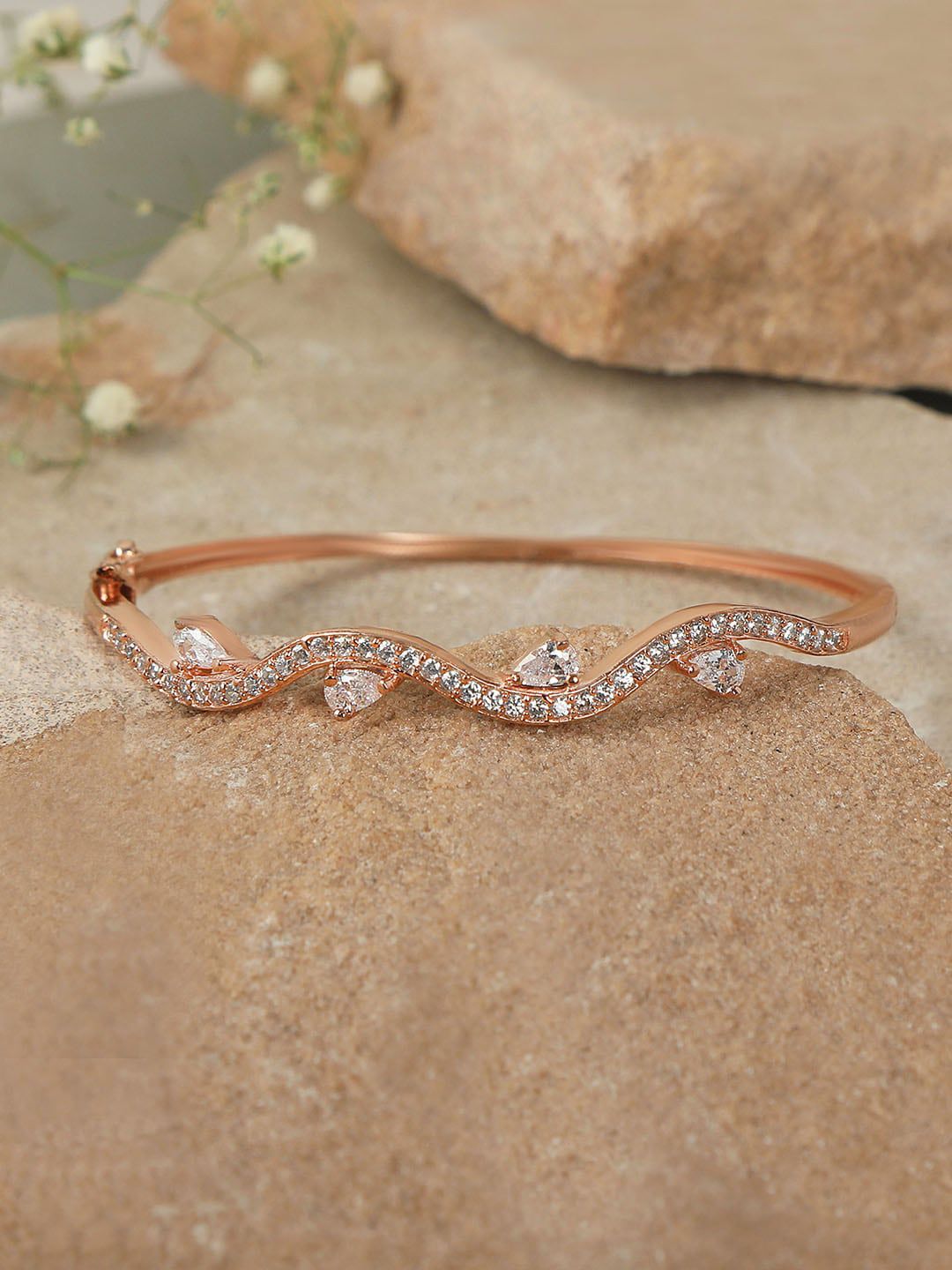 AccessHer Women Rose Gold Bracelet Price in India