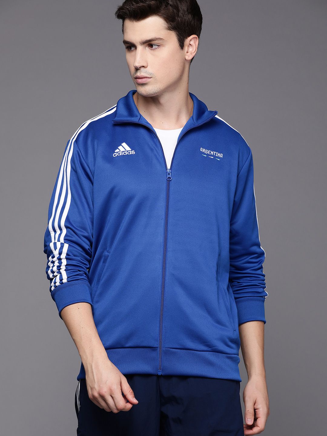 ADIDAS Men Blue FIFA WC22 Football AFA Argentina Tracktop