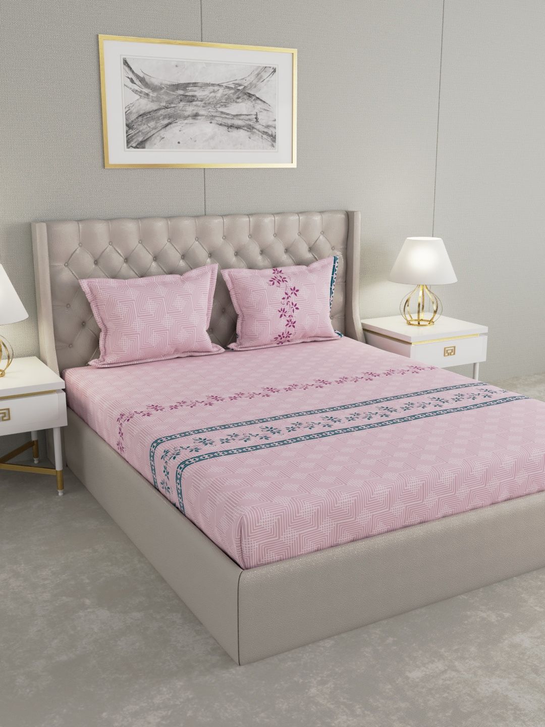 Raymond Home Unisex Pink Bedsheets Price in India