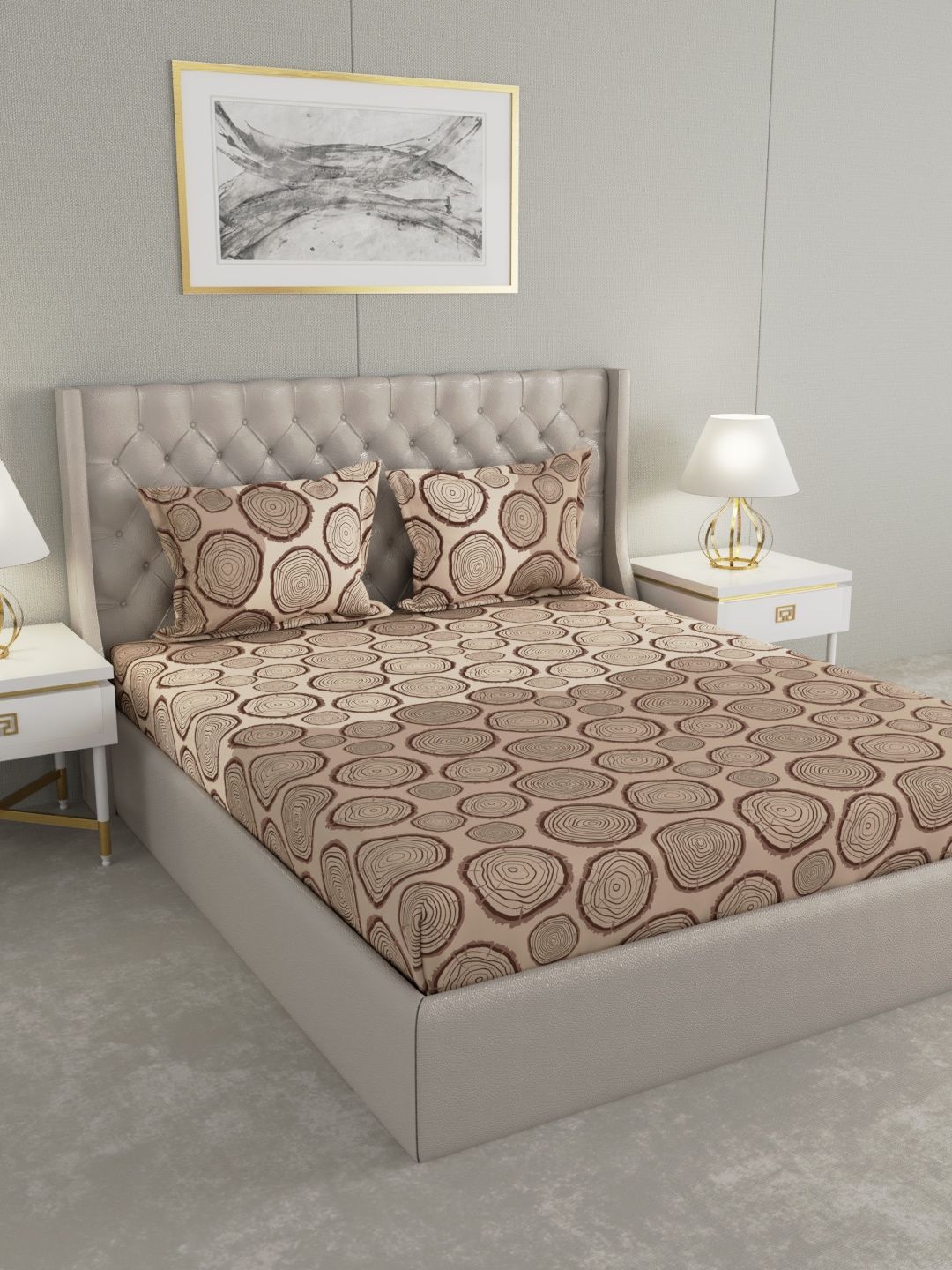 Raymond Home Unisex Brown Bedsheets Price in India