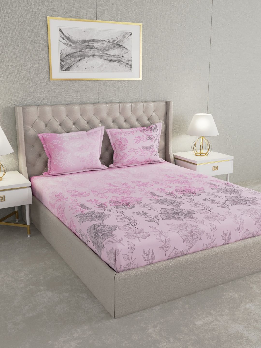 Raymond Home Unisex Pink Bedsheets Price in India