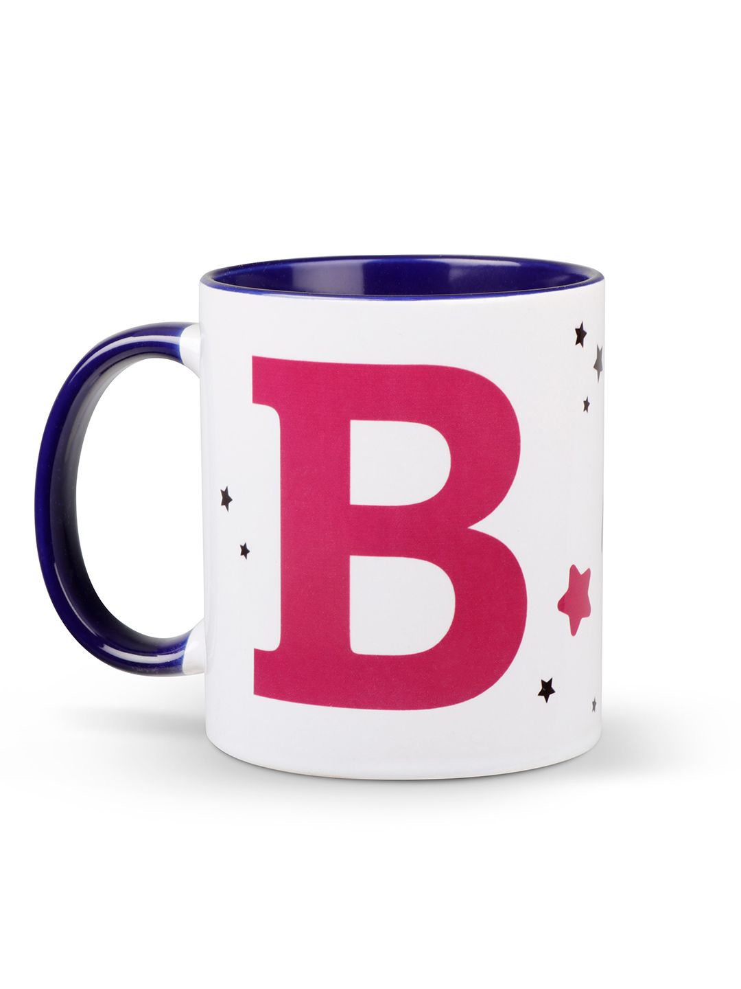 Archies White & Pink Printed Ceramic Glossy Mugs Set of Cups and Mugs Price in India