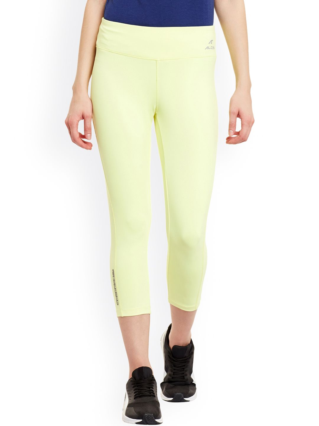 Alcis Yellow Core Fit Tights Price in India