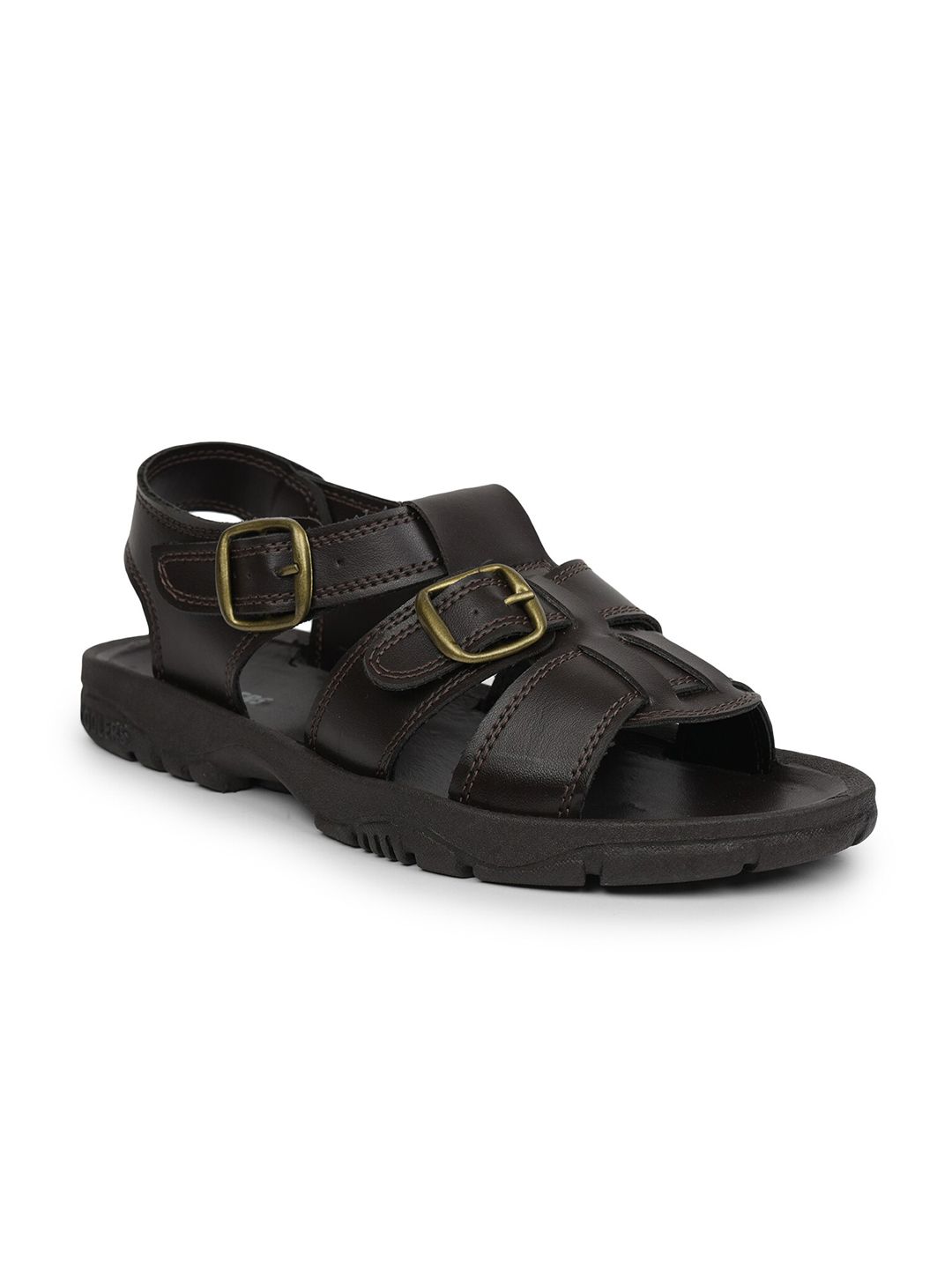 Liberty Men Brown PU Comfort Sandals